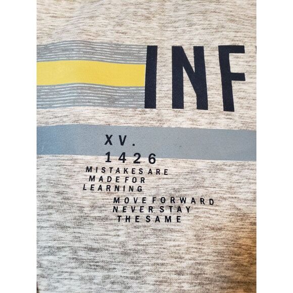 Borgo Fashion Mens Sweatshirt Gray 2XL Long Sleeve Round Neck Pullover Infinite - Picture 5 of 11